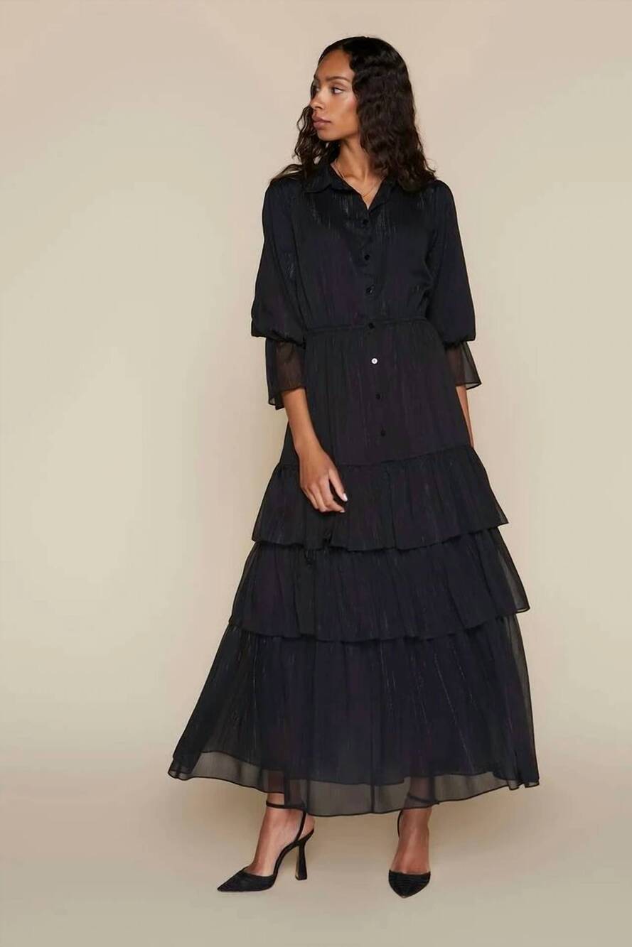 NEW APPARALEL carlyle maxi dress in black